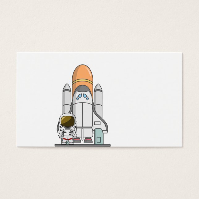 Kleiner Astronaut und Raumschiff (Vorderseite)