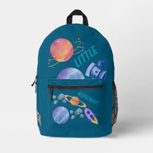 Kleiner Astronautenkids-Rucksack - Farbiger Raum P Bedruckter Rucksack
