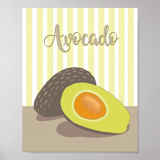 Kleiner Avocado Poster (Vorne)