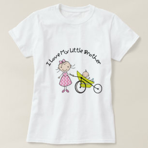 kleiner Babybruder der großen Schwester T-Shirt
