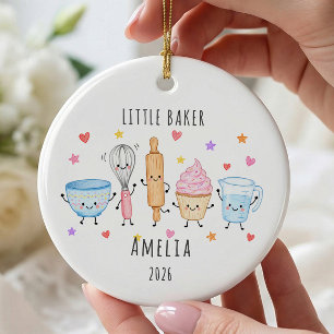 Kleiner Bäcker personalisierter Weihnachtsschmuck