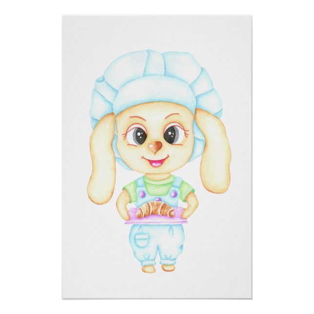 Kleiner Bäcker Poster (Vorderseite)