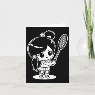 Kleiner Badminton-Cartoon-Shuttle  Karte