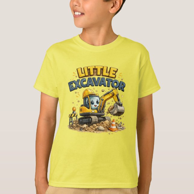 Kleiner Bagger T-Shirt (Vorderseite)