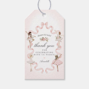 Kleiner Ballerina-Tag für Geburtstag oder Babydusc Geschenkanhänger