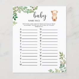 Kleiner Bär Baby Name Rennen