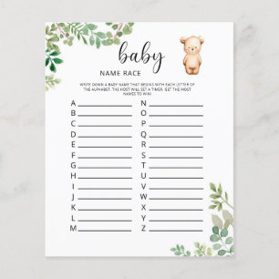 Kleiner Bär Baby Name Rennen