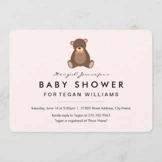 Kleiner Bär | Einladung der Babydusche
