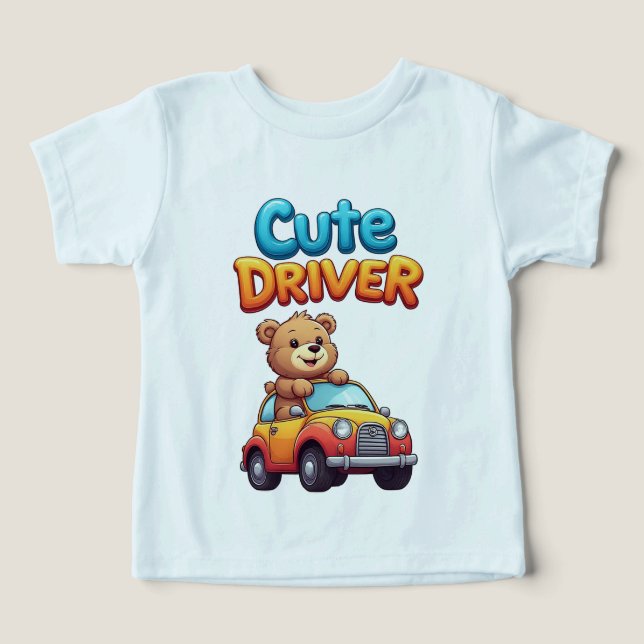 Kleiner Bär fährt Spielzeugauto Kinder Abenteuer � (Design Vorderseite)