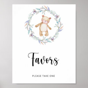 kleiner Bär ist auf dem Weg \ Geschenke Poster
