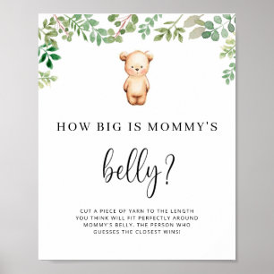 kleiner Bär wie groß ist Mamas Bauch Spiel Poster