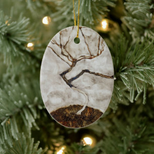 Kleiner Baum im Spätherbst von Egon Schiele Keramik Ornament