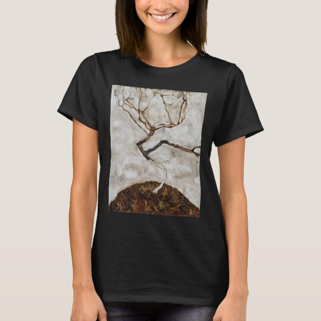 Kleiner Baum im Spätherbst von Egon Schiele T-Shirt (Vorderseite)