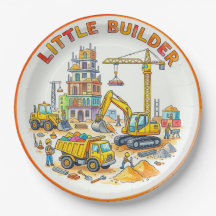 "Kleiner Baumeister" Kinderbaustelle aus Papierpla