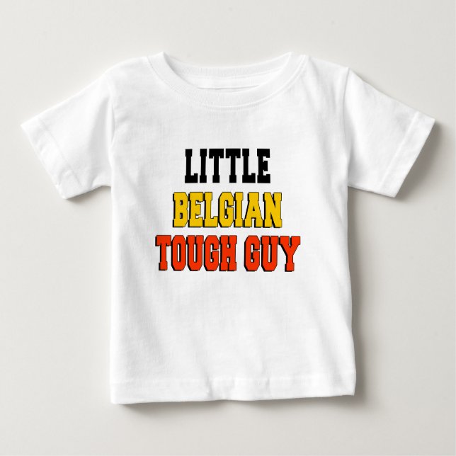 Kleiner belgischer Tough-Typ Baby T-shirt (Vorderseite)