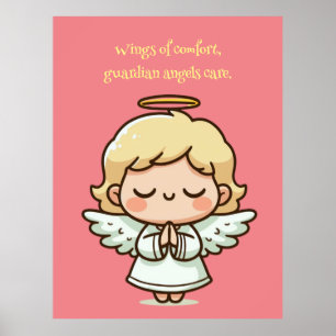 Kleiner betender Engel Poster