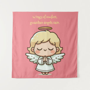 Kleiner betender Engel Wandteppich