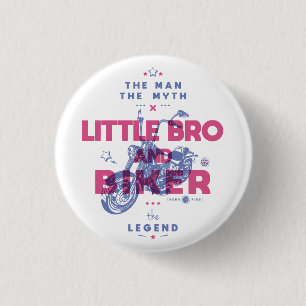 Kleiner BH und Biker der Mann der Mythos der Legen Button
