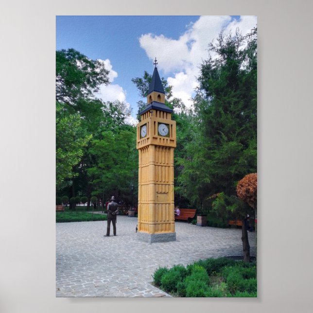 Kleiner Big Ben in der Ukraine Poster (Vorne)