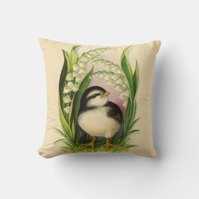 Kleiner Bird Vintag Kissen (Vorderseite)