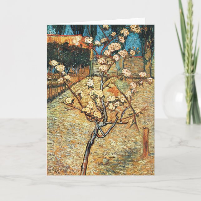 Kleiner Birnbaum in Bloom von Vincent van Gogh Karte (Vorderseite)
