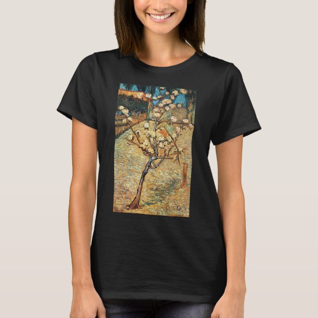 Kleiner Birnbaum in Bloom von Vincent van Gogh T-Shirt (Vorderseite)