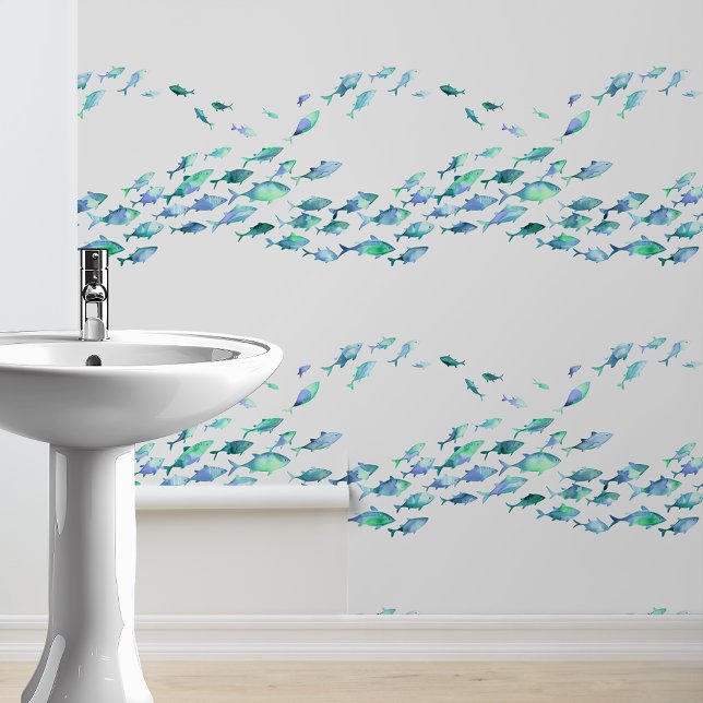 Kleiner Blauer Fisch Nautical Tapete (Von Creator hochgeladen)