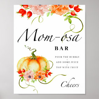Kleiner Blumenkürbis Mama-osa-Bar Poster