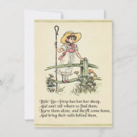 Kleiner Bo-Peep: Klassisches Kate Greenaway-Kinder