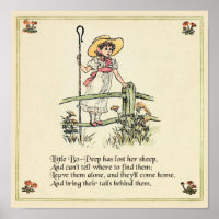 Kleiner Bo-Peep: Klassisches Kate Greenaway-Kinder