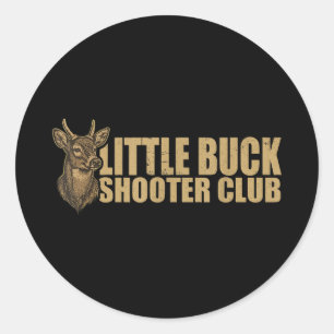 Kleiner Bock Schütze Club Hirschjagd Bogenschütze Runder Aufkleber