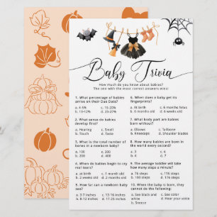 Kleiner Boo Baby Trivia Süßes Halloween-Spiel
