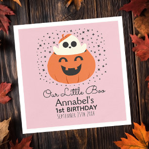 Kleiner Boo-Geist Halloween Mädchen Geburtstag Serviette