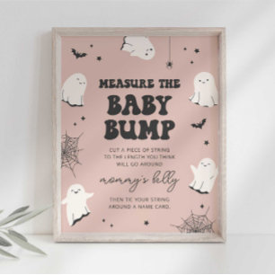 Kleiner Boo - Größe des Babybauchs - Babyparty-Sch Poster