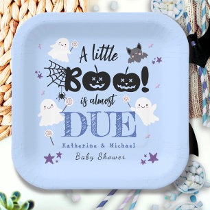 Kleiner Boo! Süße Geister Junge Halloween Baby Sho Pappteller