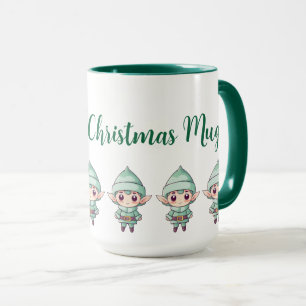Kleiner bosiger Elf Weihnachtszauber individuell Tasse