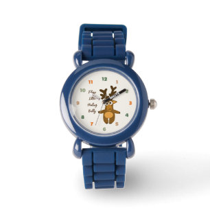Kleiner brauner Hirsch Armbanduhr