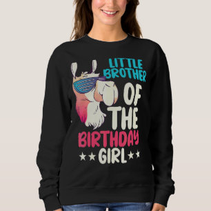 Kleiner Bruder des Geburtstags-Girl Llama Bday Alp Sweatshirt
