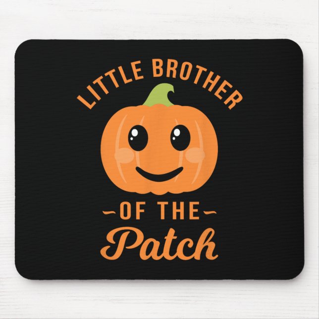 Kleiner Bruder des Patchkürbiskatzens Halloween Mousepad (Vorne)