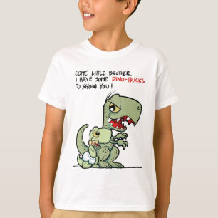 Kleiner Bruder Dino-Tricks großer Bruder Spaß T-Shirt