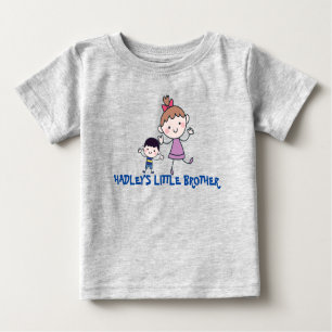 kleiner Bruder Großschwester, Geschwister Baby T-shirt