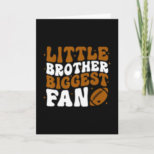 Kleiner Bruder größter Fan Football-Spieltag Thank Karte