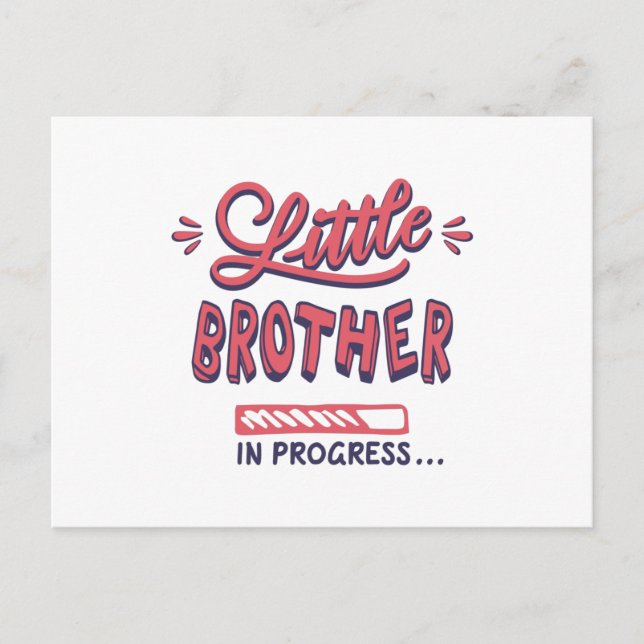 Kleiner Bruder im Gange Postkarte (Vorderseite)