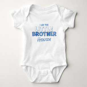 Kleiner Bruder Junge Süß Personalisiertes Neugebor Baby Strampler
