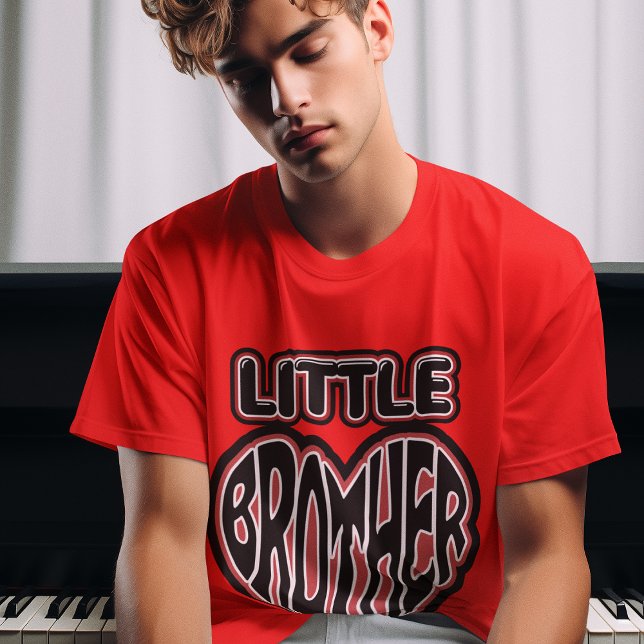 Kleiner Bruder, jüngerer Bruder Herz Graphic Mens T-Shirt (Von Creator hochgeladen)