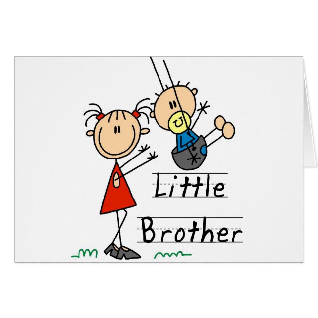 Kleiner Bruder mit große Schwester-T-Shirts (Vorderseite (Horizontal))