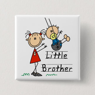Kleiner Bruder mit große Schwester-T-Shirts Button