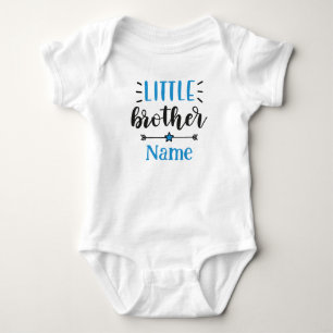 Kleiner Bruder Personalisierter Name Süß Baby Strampler