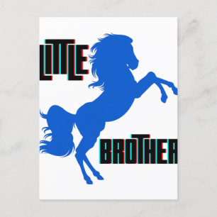 Kleiner Bruder Pferdezucht Postkarte