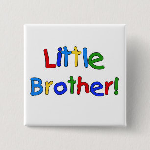 Kleiner Bruder-Primärfarbt-shirts und -geschenke Button